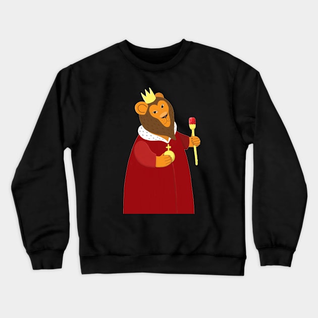 Lion king Crewneck Sweatshirt by Réka Sajó